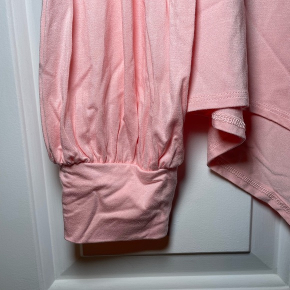 Jorasob Collection Woman’s Body Suit XXL Long Sleeve Pink NEW Scoop Neck - Picture 2 of 6